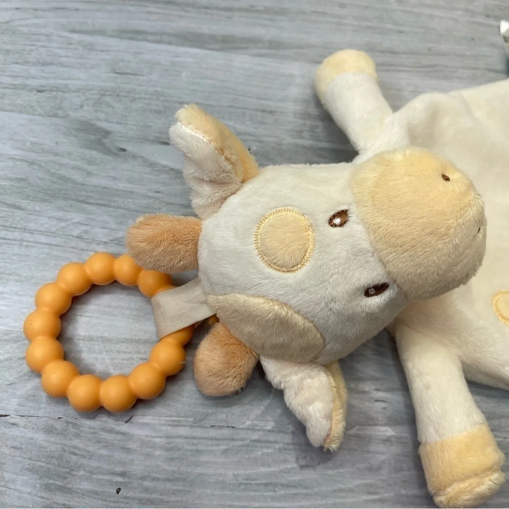 Douglas Baby 2021 Giraffe Lovey Teether Ring Stuffed Plush Security Blanket